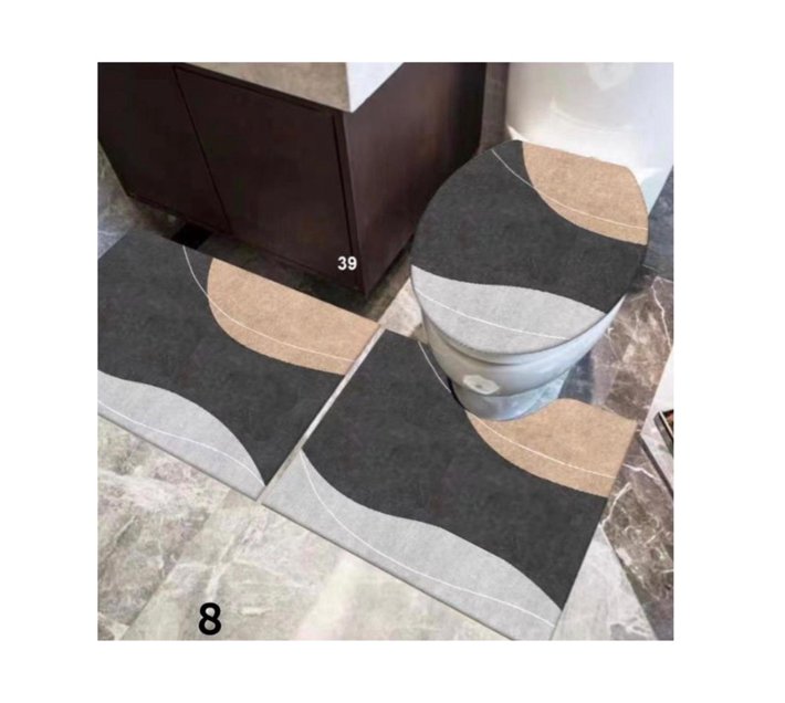 Someone’s in a Makro 3 Piece 3D Bathroom Mats Mood