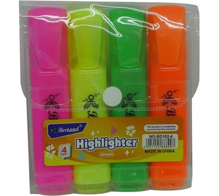 Someone’s in a Makro Brainware Bertand Pastel Highlighters Pack of 4 Mood