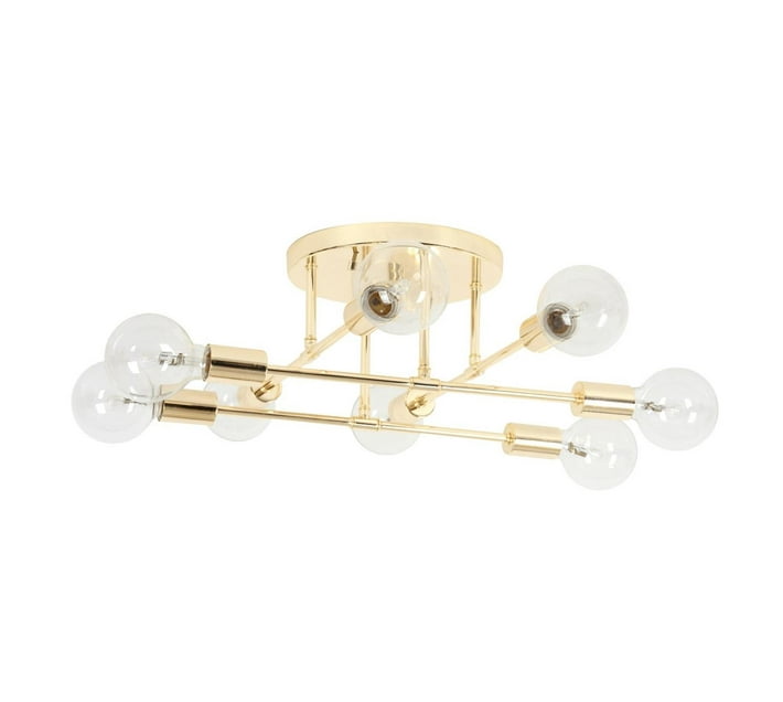 Zebbies Lighting Olivia 8 Light Champagne Gold Ceiling Light Makro