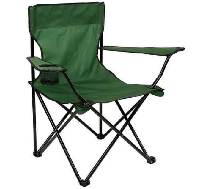 INE 32007 Metal Folding Chair (Green, 1, DIY(DoItYourself)) Makro