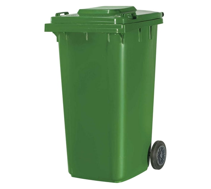 Someone’s in a Makro 240 Litre Wheelie Plastic Waste Yard Bin Green Mood