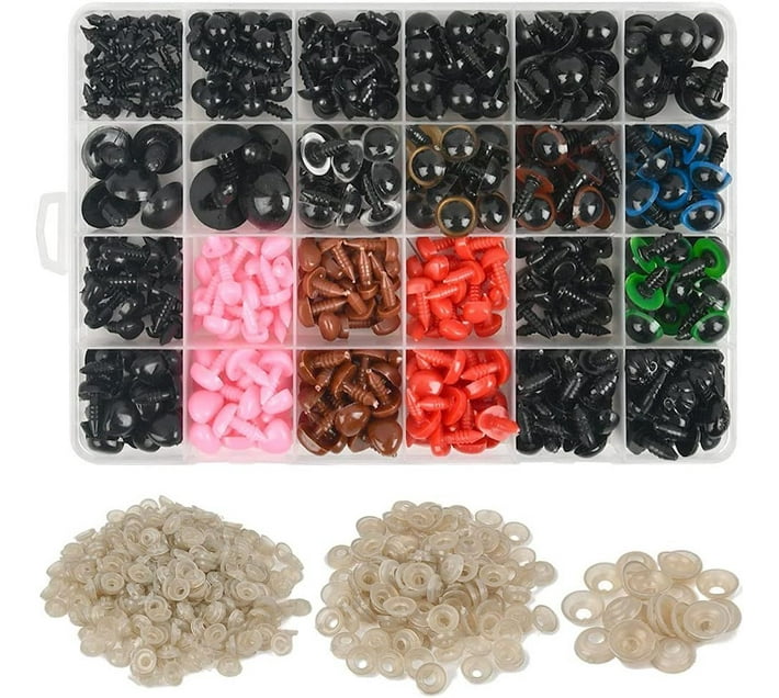 The Good Sport Craft Plastic Safety Eyes and Noses with Washers 838 For