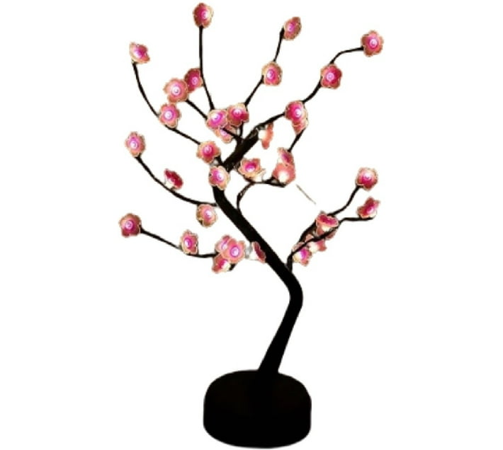 OEM LED Cherry Blossom Tree Lamp With Base DC USB / Battery Operated