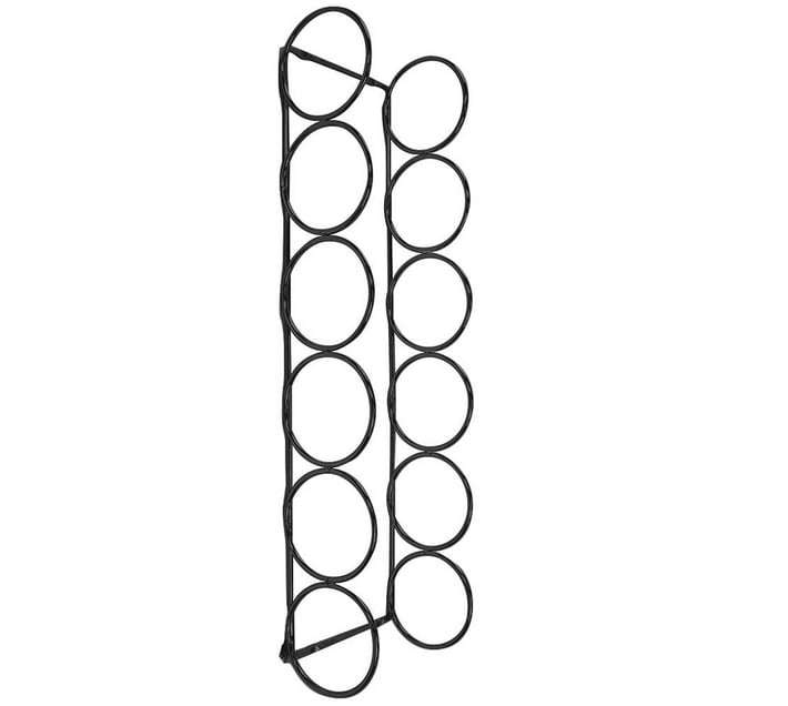WINE RACK BOTTLE HOLDER 6 RING Matt Black Makro