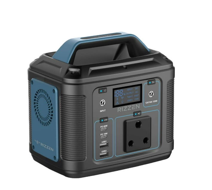 Rizzen 200W, 177Wh Portable Power Station equipped with 6 Output Ports Makro