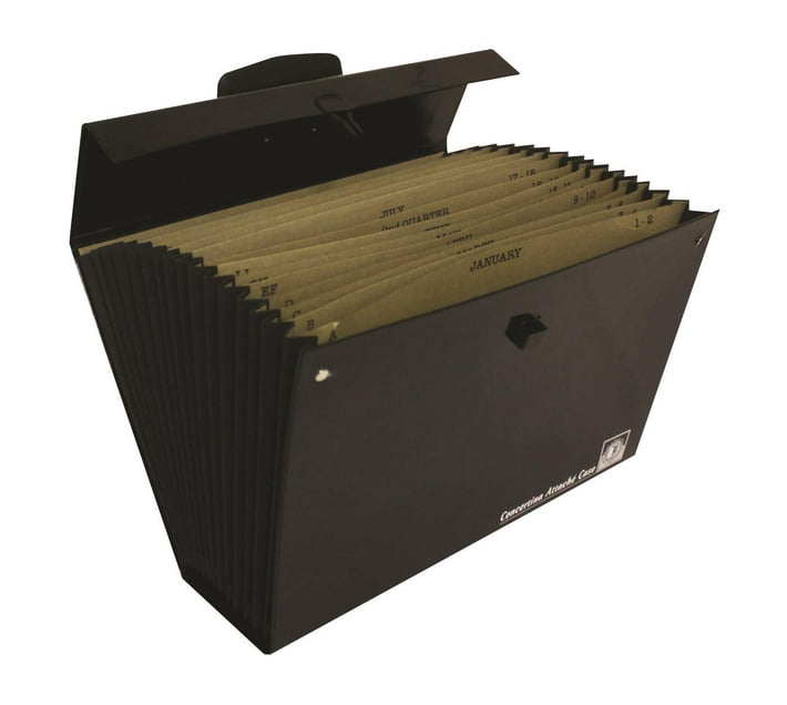 Someone’s in a Makro Files Black Concertina Attache Case with lock and