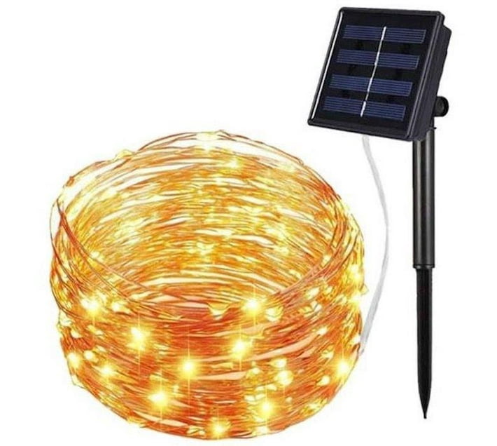 Gigabloc 10M Solar Led Fairy String Lights Christmas Warm White Makro