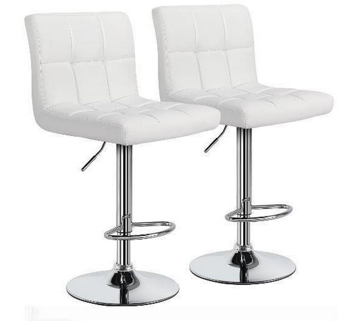 Someone s in a Makro Faux Leather Swivel Bar Stool Set of 2