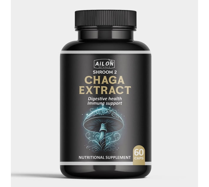Ailon Chaga Mushroom Extract (60 Capsules) | Makro