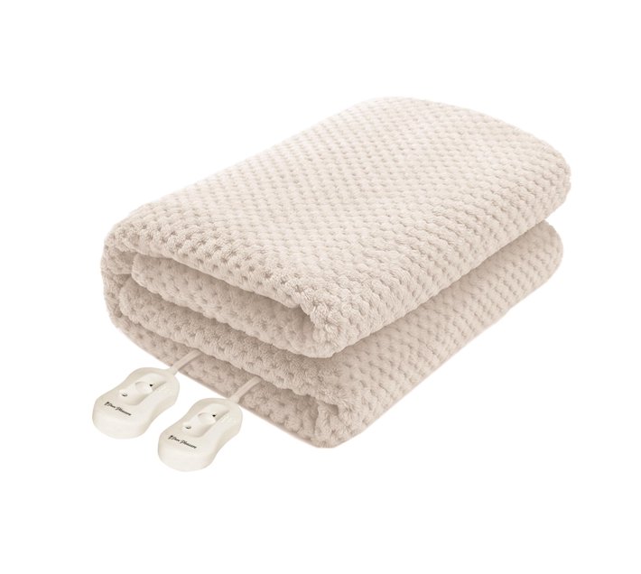 Pure pleasure double coral fleece fitted electric blanket with skirt 137x188 Makro