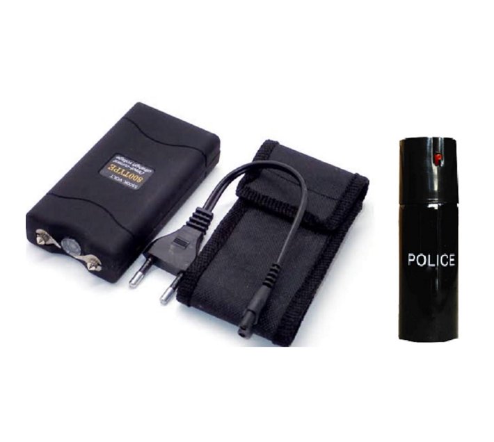 Someone’s in a Makro Stun Gun Tazer & 60ml Pepper Spray Black Combo Mood