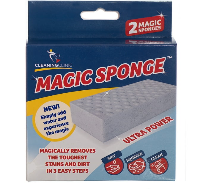Cleaning Clinic Magic Sponge Scrub Pad (Regular, Pack of 2) Makro