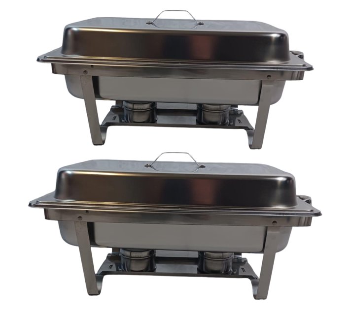 Disano Stainless Steel Single tray Chafing Dish 11 liter Set of 2 Makro