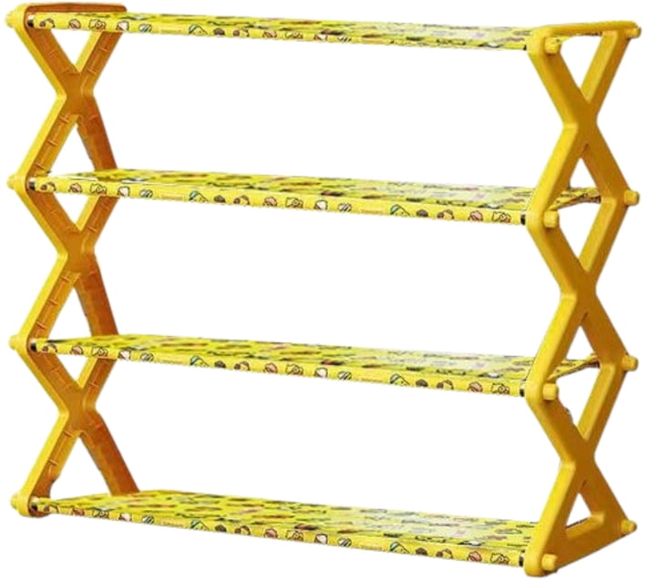 G.duck Metal Shoe Rack (Yellow, 4 Shelves) | Makro