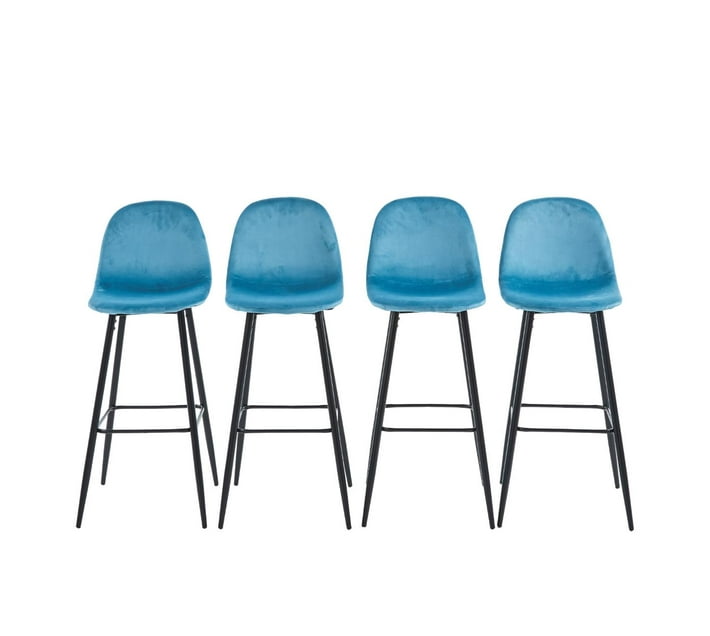 Someone s in a Makro Della Velvet Bar Stools Kitchen Chair Set of