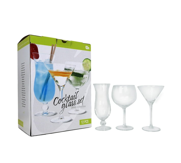 Someone’s in a Makro Cocktail Glasses Set of 12 Pieces Martini, Gin