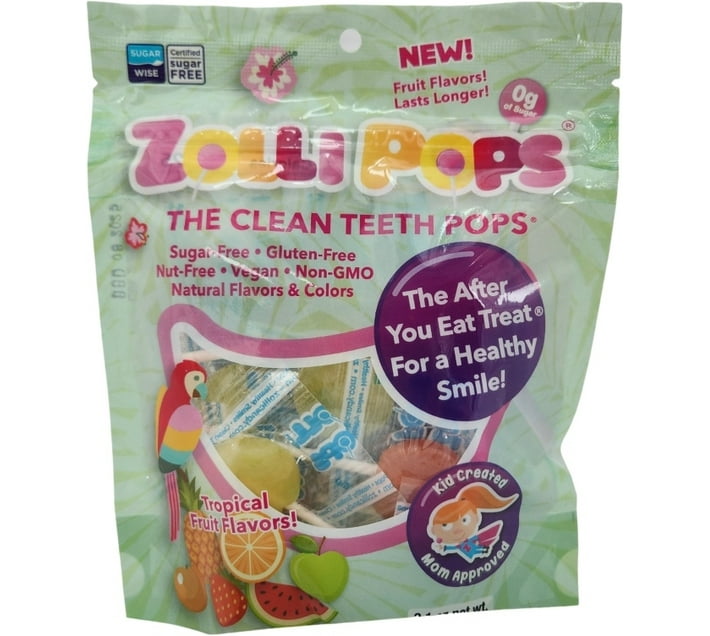 ZolliCandy Zollipops Tropical Fruit Flavours Pouch Makro
