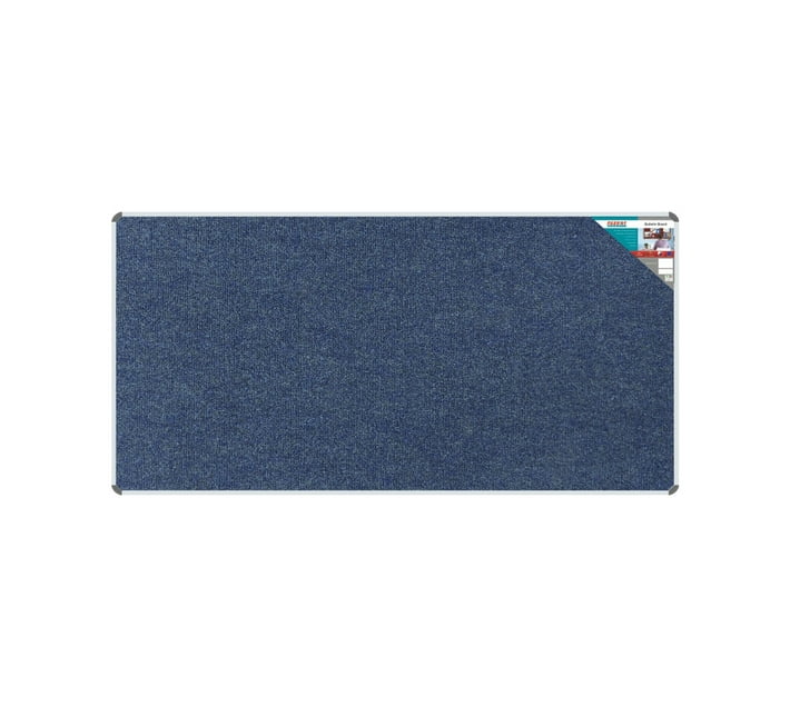 Someone’s in a Makro BULLETIN BOARD RIBBED ALUM FRAME 2400*1200MM DENIM