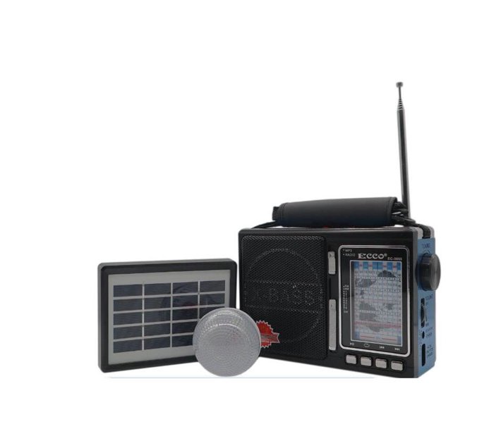 Someone’s in a Makro Ecco EC3855 Solar Powered MP3/FM/AM/USB Portable