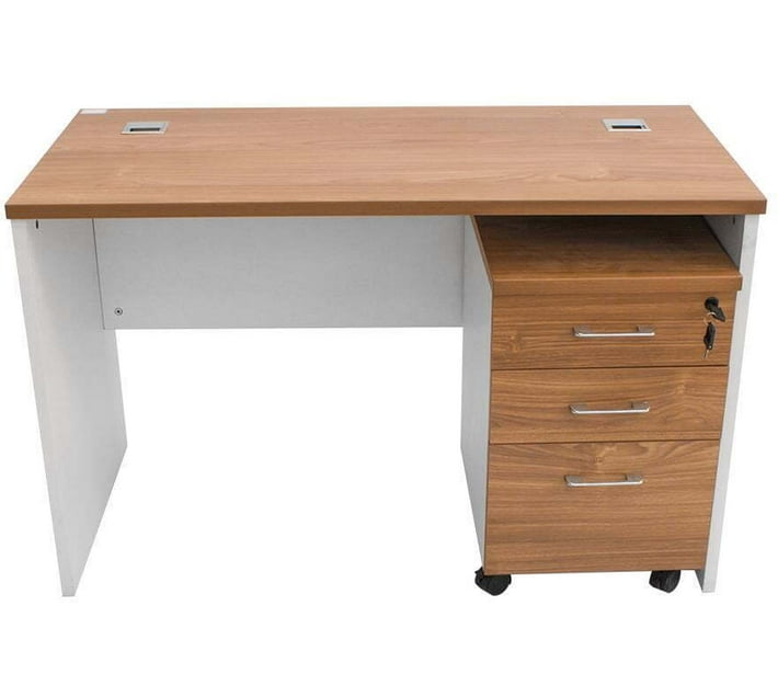 Gof Furniture Nero Office Desk Engineered Wood Office Table (Free