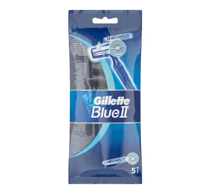 Gillette Blue Razor Blades (1 x 5's) Makro