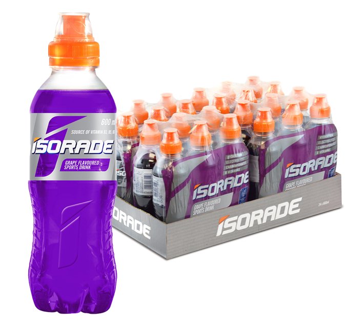 Someone’s in a Makro Isorade Sports Drink Grape (24 x 600ml) Mood