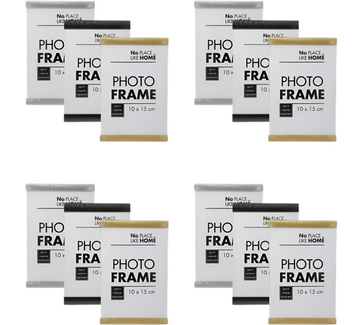 AZ Décor Plastic Wall Photo Frame (White, Black, Brown, 1 Photo(s