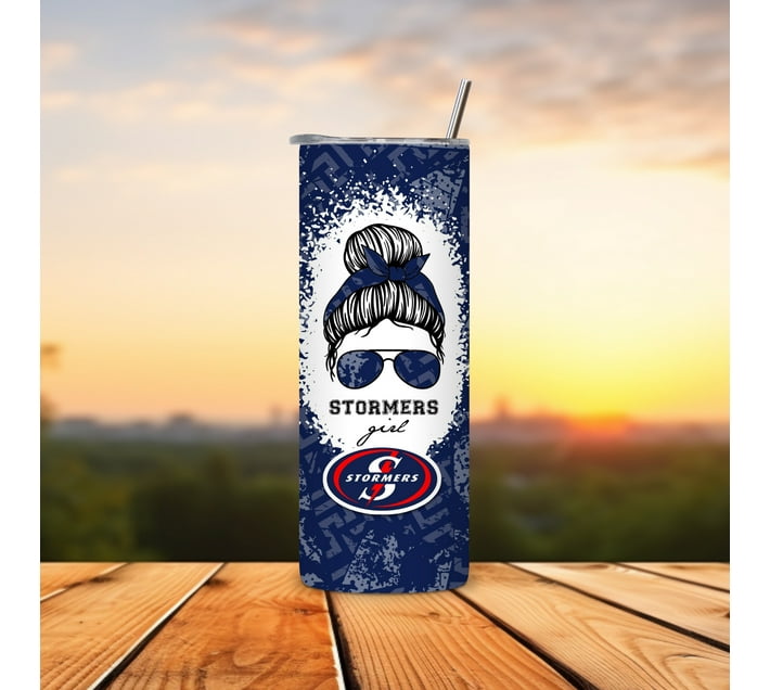 ELT Creations Rugby Stormers B 600 ml Bottle (Pack of 1, White, Blue