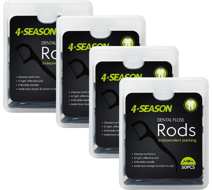 Dental Rods Buy 4 Season Dental Floss Rods 50 Pcs 4 Pack Dental Floss-Toothpick ...