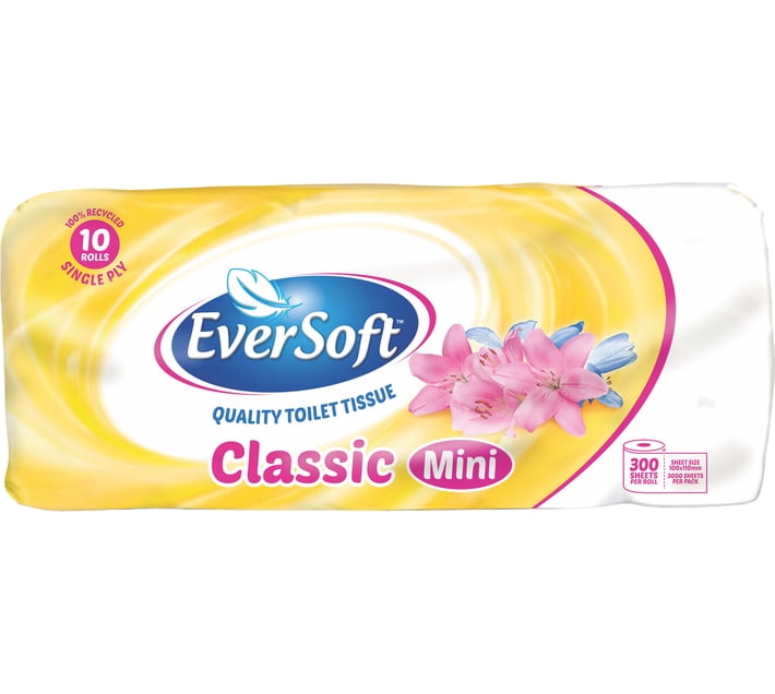 Eversoft Normal EverSoft 1 Ply Toilet Paper Roll (Pack of 1 x 10 Rolls) | Makro