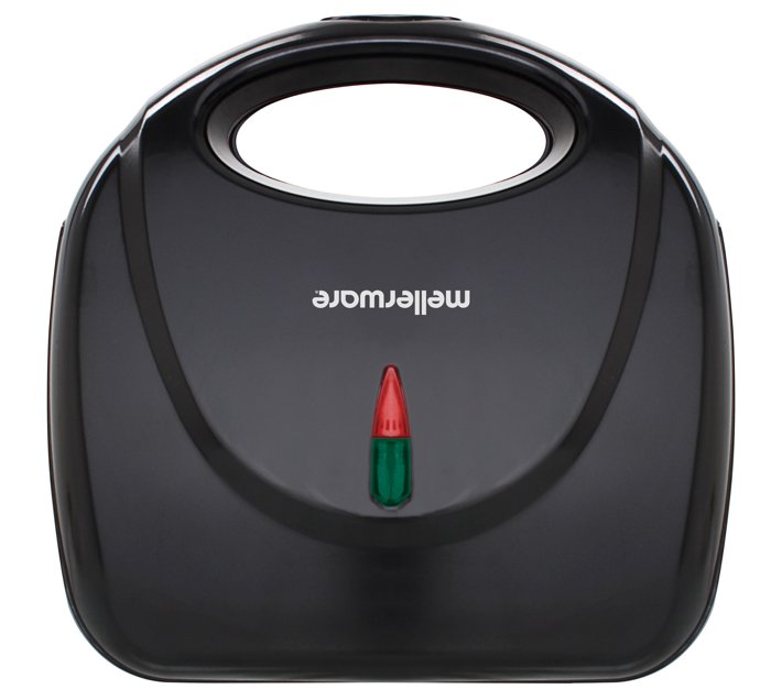 MELLERWARE SANDWICH MAKER 2 SLICE NONSTICK BLACK PLATE 750W MERCURY