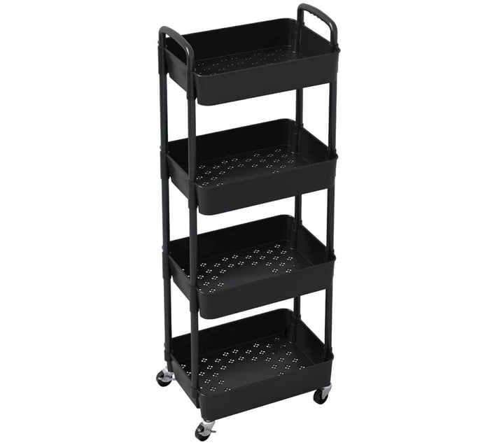 The Good Sport Decor Novelty Portable Rolling Quadruple Tier Storage ...