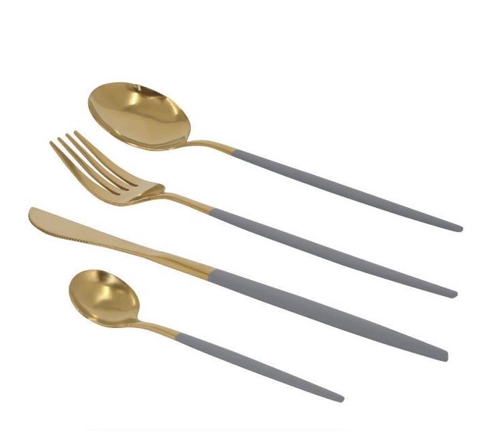 Someone’s in a Makro Soul Lifestyle Premium Quality 24 Piece Dinnerware Set Grey Gold Mood