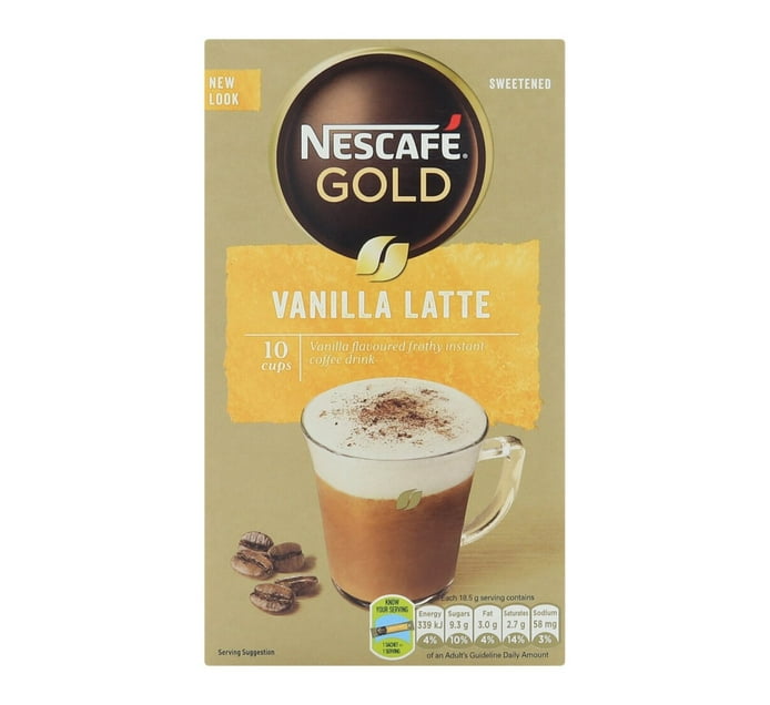 Nescafe Vanilla Latte 3 in 1 (10 x 18.5g) | Makro