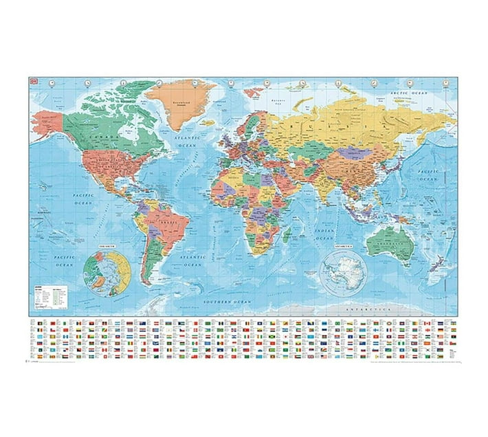 Someone’s in a Makro Modern World Map (2020) 61 x 91.5cm Maxi Poster Mood