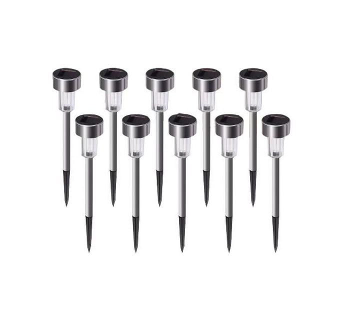 10 Pieces Solar LED Light Outdoor Garden Lamp Pathway Lights Makro