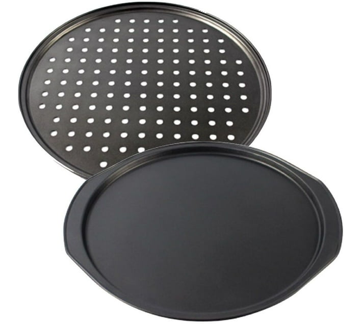 The Good Sport Kitchen Non Stick Pizza Baking Oven Mesh Round Durable Tray Set of 2 32cm Candle 10 g Pack of 2 Makro