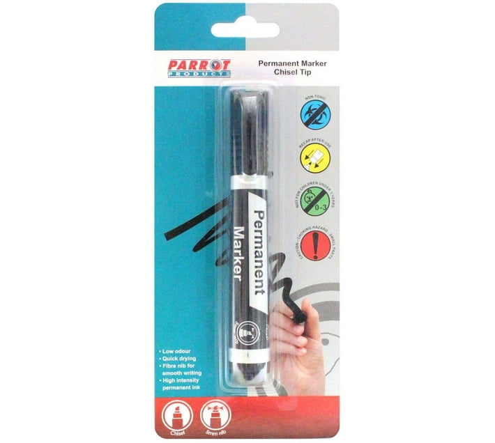 Parrot Products Black Permanent Marker (White) Makro