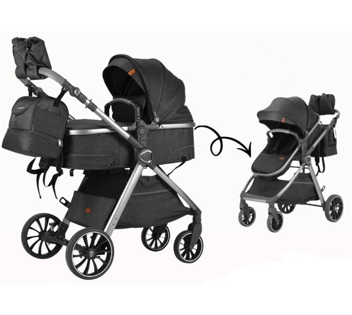 Buy Belecoo Luxmom Venice v8 baby stroller 2 in 1 foldable pram