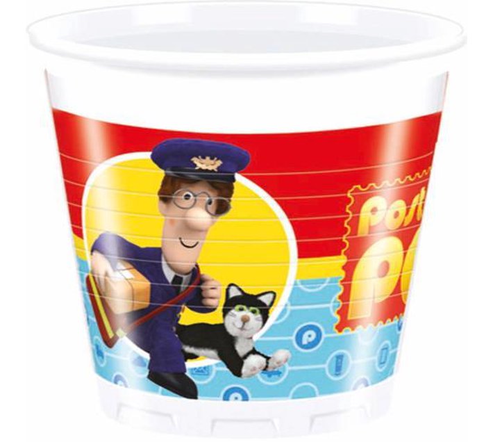 POSTMAN PAT PLASTIC CUPS 200ML 8CT Makro