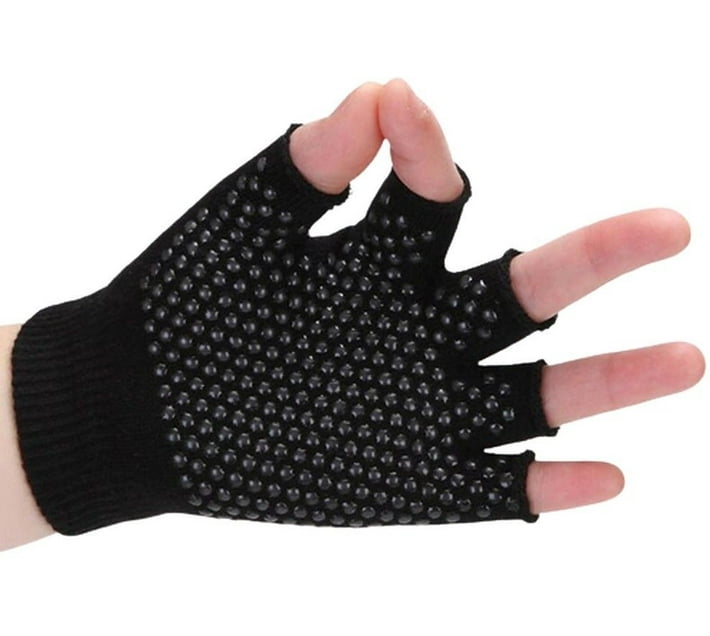 2 Yoga Gloves Black 2 Yoga Gloves Gym & Fitness Gloves (Black) Makro