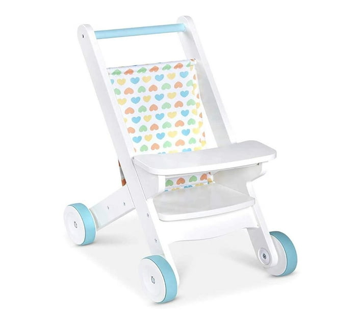 Melissa and Doug Mine to Love Wooden Play Stroller