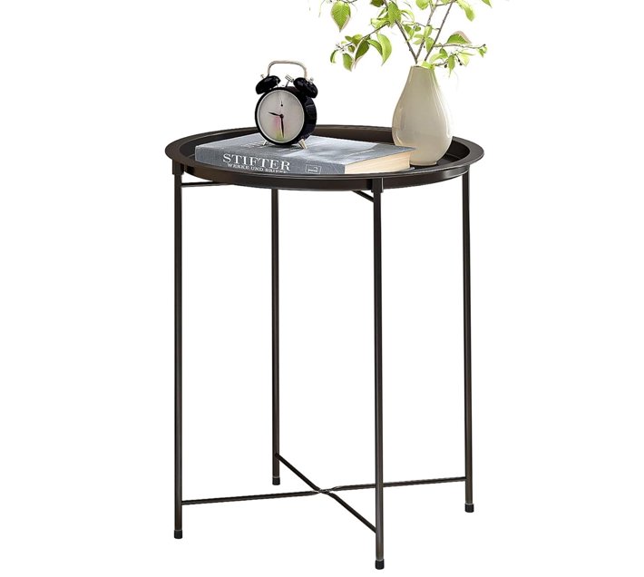 Side Table End Table Nightstand Bedside Table Black Makro