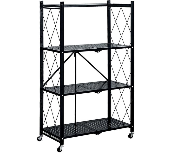 Heartdeco 80280 Luggage Rack (Black, Aluminium) | Makro