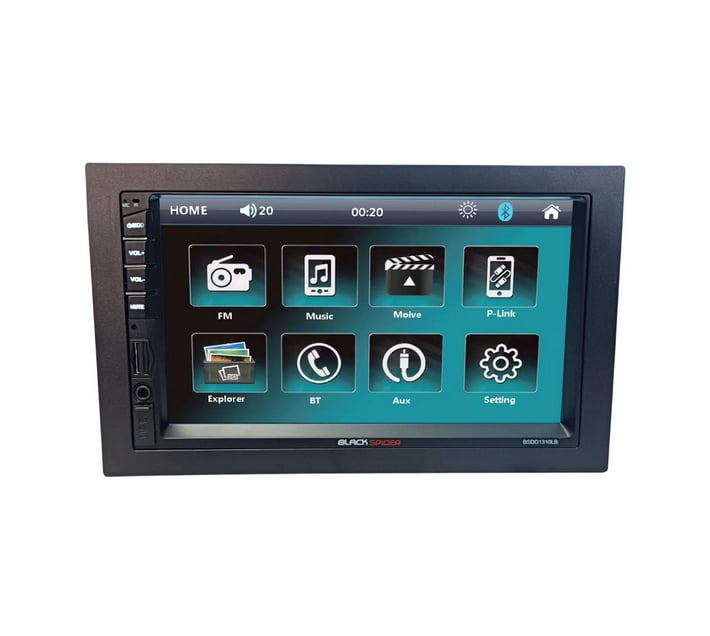 Blackspider BSDD1310LB 2 Din USB Bluetooth (Long Base) Media Player Makro