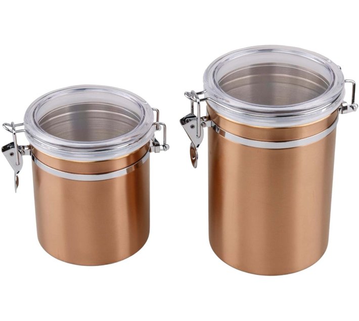 Heartdeco Stainless Steel Cookie Jar 1.8 l Makro