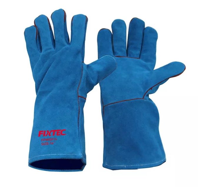 Someone’s in a Makro FIXTEC Industrial 14" Welding Leather Gloves Mood
