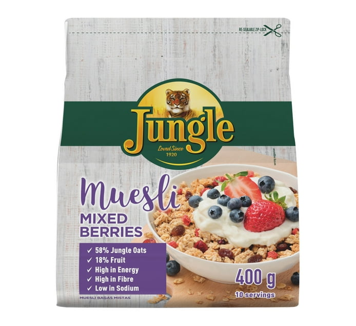 Jungle Muesli Mixed Berries (1 x 400g) Makro