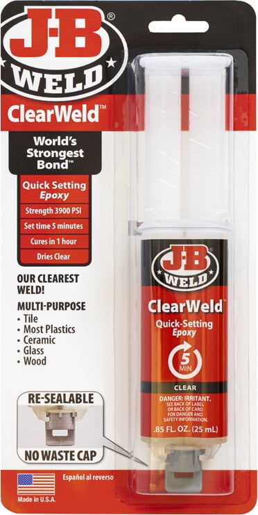 J-B Weld ClearWeld - Syringe Adhesive (25 Ml) | Makro