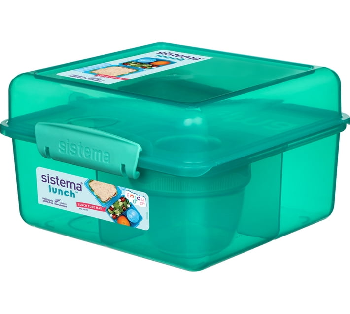 Buy Sistema Lunch Cube Maxi With 1 Pot 2 Containers Lunch Box (2000 ml ...
